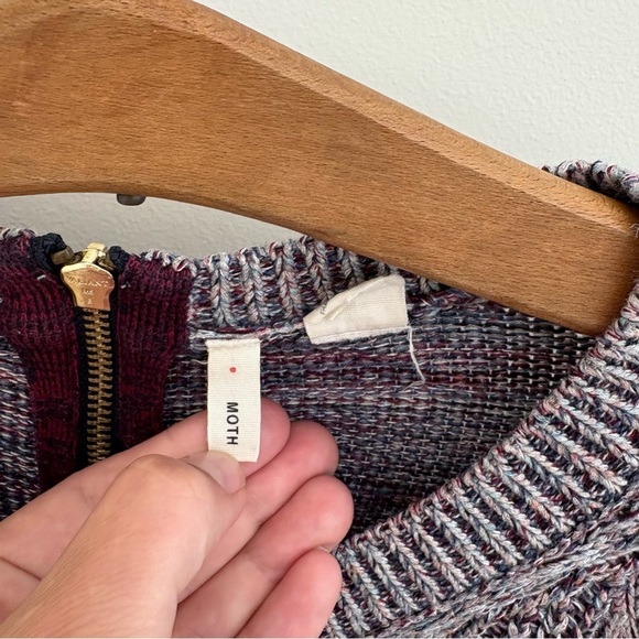 Anthropologie Moth Anita Swing Cabled Sweater - Picture 8 of 12